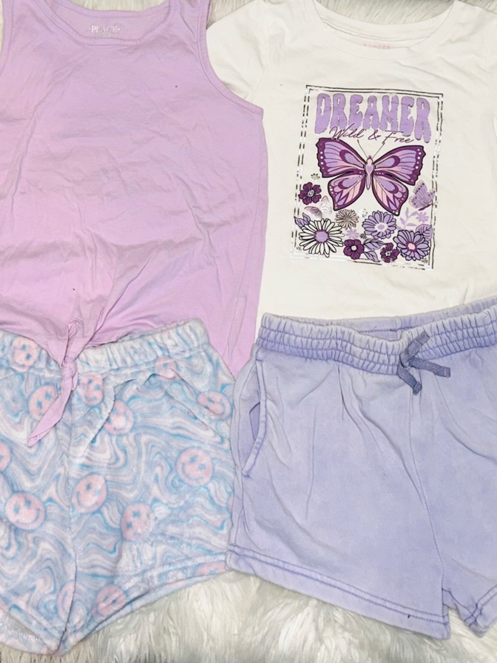 Happy Threads & Violet Skye cozy shorts and tank sets EUC
